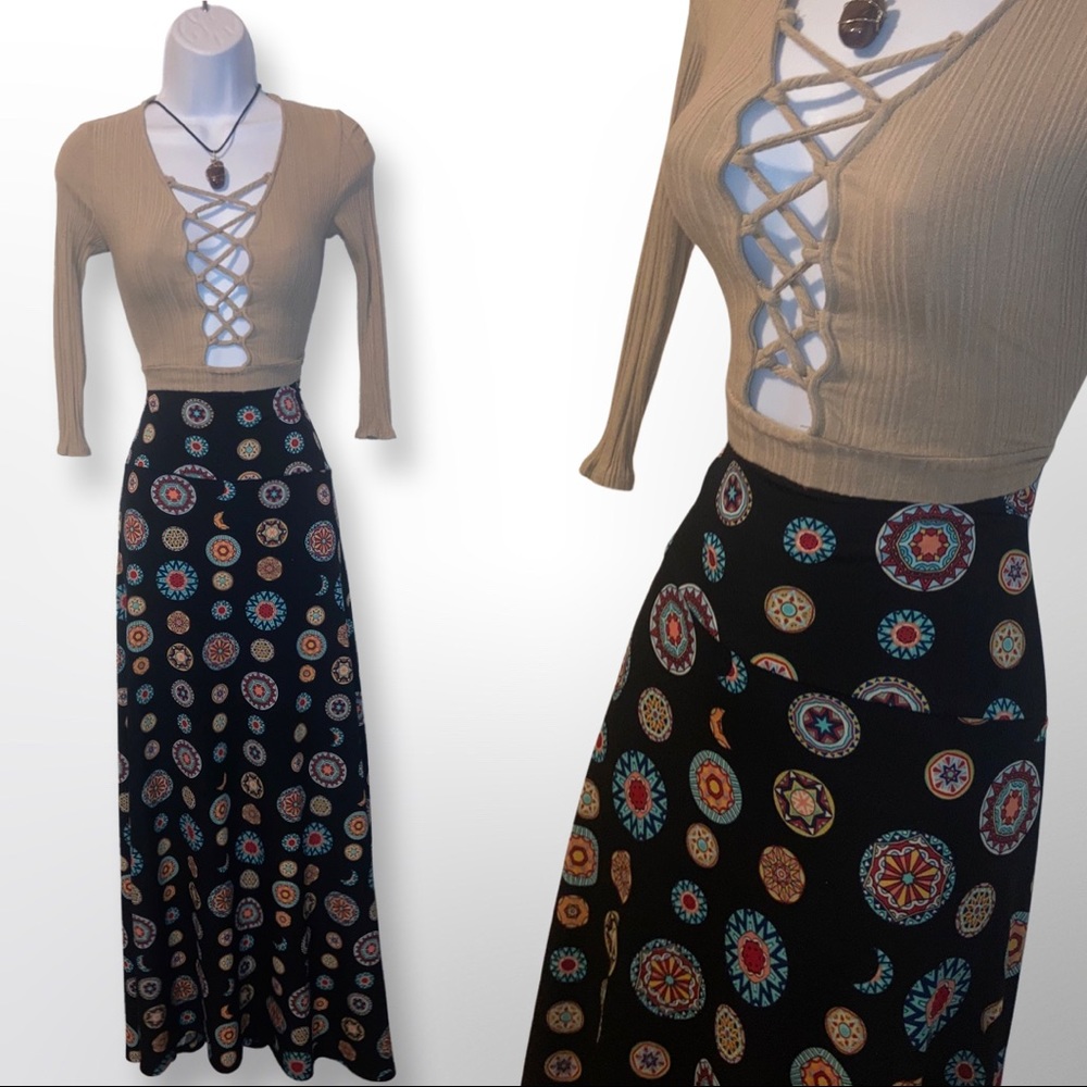 Lularoe Maxi Skirt, Size Small, Black.